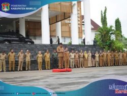 Pj. Gubernur Pimpin Apel Bersama di Kantor Bupati Mamuju