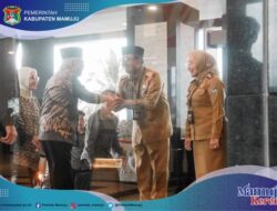 Suasana Penerimaan Kunjungan Wakil Presiden Di Kabupaten Mamuju Provinsi Sulbar