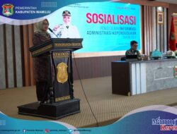 Asisten I Pemkab Mamuju, membuka kegiatan Sosialisasi Pengelolaan Administrasi Kependudukan Tahun 2024