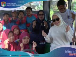 Bus Sekolah Siap Antar Jemput Gratis, Siswa Sampaikan I Love U Ibu Bupati