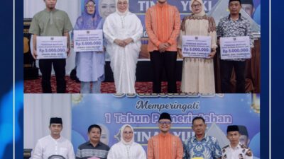 Satu Tahun Kepemimpinan Tina-Yuki, Ribuan Sembako Dan Empat Ambulance Dibagikan Ke Masyarakat