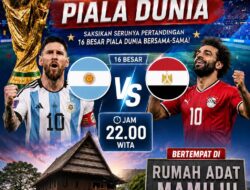 Ayo Nonton Piala Dunia di Rumah Adat Mamuju Malam Ini!