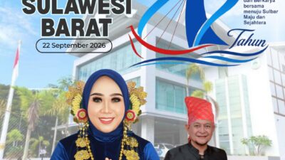 Selamat Hari Jadi Provinsi Sulawesi Barat ke-22 Tahun!