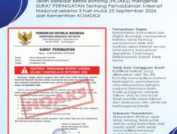 Informasi Surat Palsu atau Hoaks